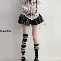 Sexy Cross Bandage Jk Over The Knee Socks High Stockings - Thumbnail 7