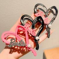 4.3 Inch Bar bie Heart Hair Claw Clips - Thumbnail 1