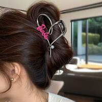 4.3 Inch Bar bie Heart Hair Claw Clips - Thumbnail 5