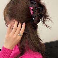 4.3 Inch Bar bie Heart Hair Claw Clips - Thumbnail 4