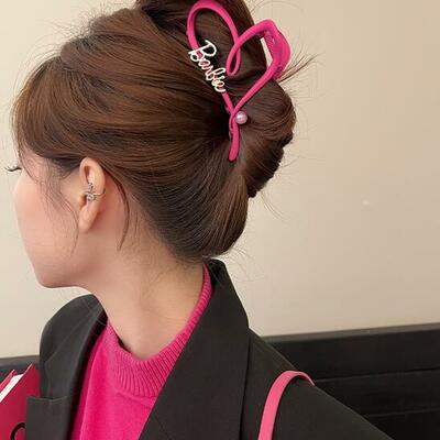4.3 inch bar bie heart hair claw clips