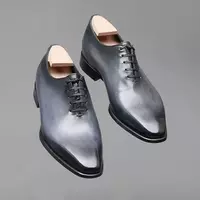 Handmade Leather Dress Shoes, Men Classic Shoes, Casual Shoes For Men's, Genuine - Thumbnail 1