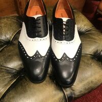 New Wedding Edition Handmade Wingtip Dress Lace Up Shoes - Thumbnail 1