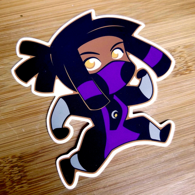 Chibi kamikaze vinyl sticker