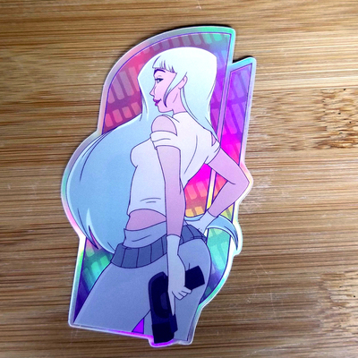 Flare Holographic Vinyl Sticker