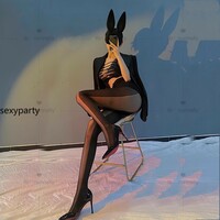 Sexy Black Silk Vertical Stripe Patchwork Thin Anti Hook Pantyhose - Thumbnail 3