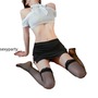 Sexy Secretary See-through Uniform Bag Hip Skirt Suit-4