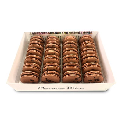 French macarons chocolate gift box, 24 count