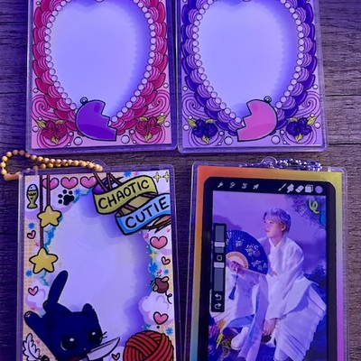 Photo-card holder keychains! 