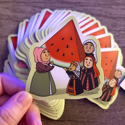 Support palestine donation sticker! 
