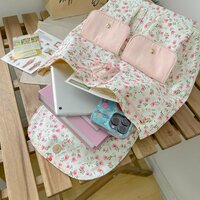 Retro Pink Floral Backack - Thumbnail 7