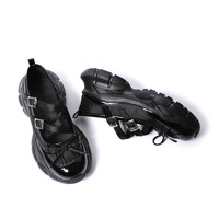 Black Bowknot Mary Jane Platform Shoes - Thumbnail 3