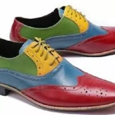 New handmade oxford leather shoes for men formal shoes, spectator dress shoes