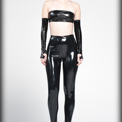 Intrigue leggings - shiny black #394 - Thumbnail 1