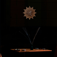 Cogwheel walnut - unique stylish wall clock made of American walnut veneered wood, wall art - Thumbnail 5