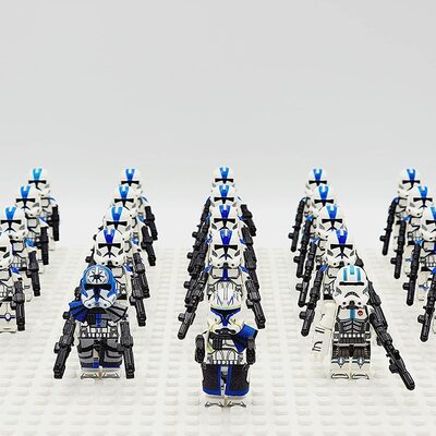  zavicos clone troopers rex jess  23pcs custom brick design 501st legion clone trooper figure