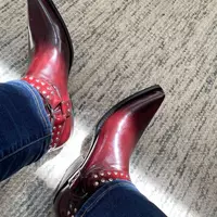 New Handmade Pure Leather Western Cowboy Boots For Men's - Thumbnail 4