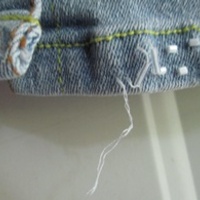 Lipstick Brand Faded Denim Button Down Tube Top Sz. S - Thumbnail 2