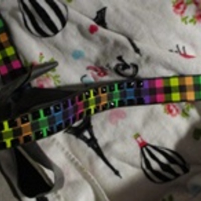 Claire's neon rainbow belt(damaged)