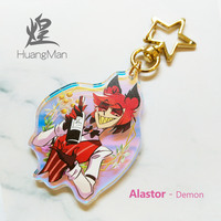 Hazbin Hotel - Alastor (Acrylic Shiny Keychain) - Thumbnail 3