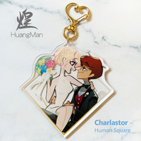 Hazbin Hotel - Charlastor (Acrylic Keychain) - Thumbnail 2