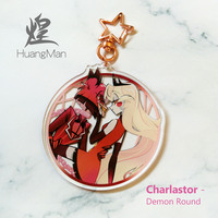 Hazbin Hotel - Charlastor (Acrylic Keychain) - Thumbnail 5