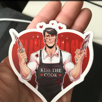 Hannibal 'Kiss the Cook' 2.5" sticker - Thumbnail 1