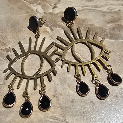 Eye black earrings  - Thumbnail 4