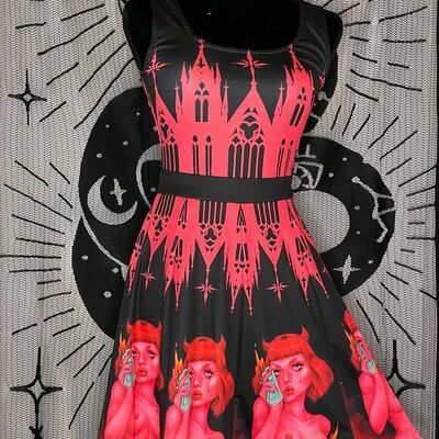 Double cross skater dress 'c.r.e.a.m.'