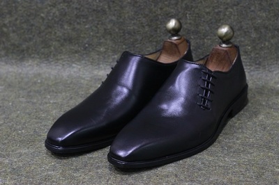 Men's New Handmade Leather Shoes Black Leather Side Lace Up Stylish Dress & Formal Wear Shoes