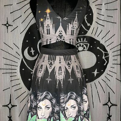Double cross skater dress 'luna'