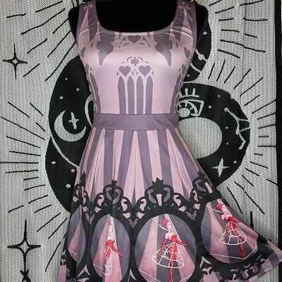 Double cross skater dress 'pie in the sky'