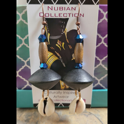DENIM SUNDRESS 💙👗☀️ HANDMADE EARRINGS By Nubian Collection Artwear 👑 🔸️🔸️ONLY ONE AVAILABLE⏳️✨️