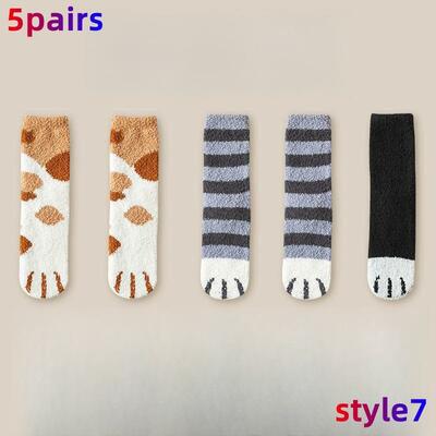 Harajuku anime cute cat socks plush socks