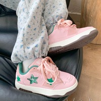 Pink Green Stars Sneakers - Thumbnail 2