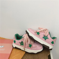Pink Green Stars Sneakers - Thumbnail 3