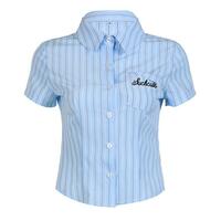 Such Cute Embroidery Striped Blouse Top - Thumbnail 4