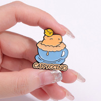 4pcs Be capy brooch cute badge cartoon capybara brooch - Thumbnail 2