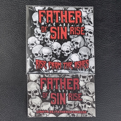 Father of sin rise - rise from the ashes cd and sticker bundle