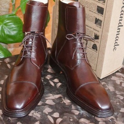Handmade dark brown leather jodhpur boot