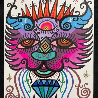 Diamond cat original 