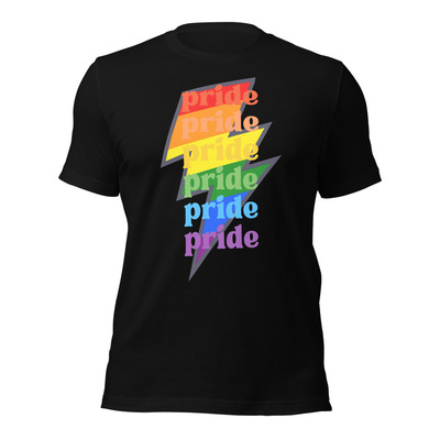 That's rare! pride electrified shirt