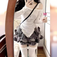 New cute heart top cake puffy skirt suit - Thumbnail 3