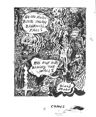 BOTTOMLESS PIT 123 COMIC page 27 "BLOOD MOON COMES"