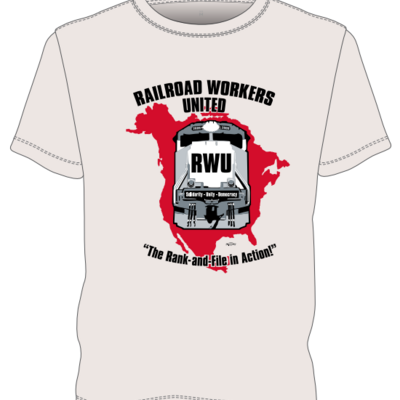 Rwu t-shirt tan - logo on front 