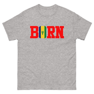 Born - st. vincent and the grenadines - unisex tee