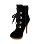 Womens Buckle Bright Color Heels - Thumbnail 2