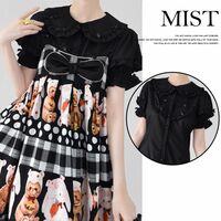 Cute puff sleeves and baby collar lace blouses - Thumbnail 1