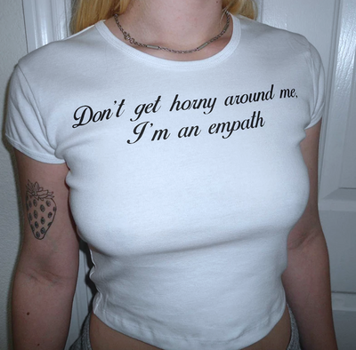 I'M AN EMPATH CROPPED TOP