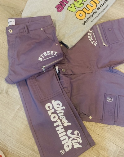 Purple Stacked cargos 